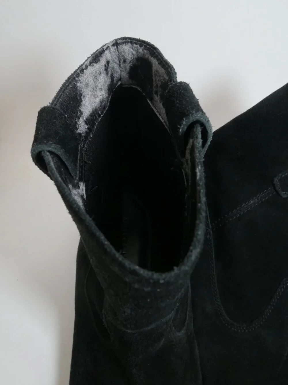 Rebecca Minkoff Chasity Black Suede Genuine Leather Boot Bootie 7M Ankle Pull On